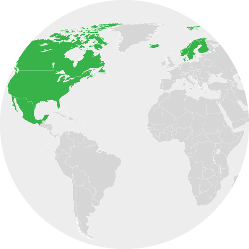 Северная Америка и Северная Европа